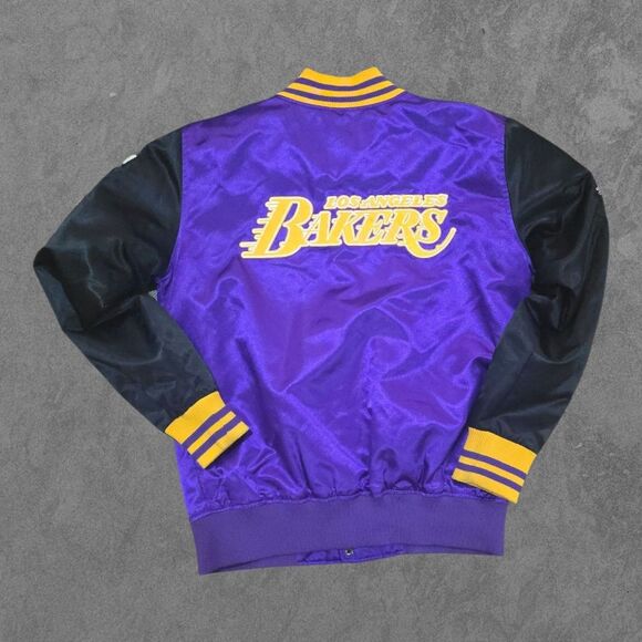 The Pothead Diaries LA Bakers Varsity Satin Patch Jacket Mens Large - Picture 2 of 6